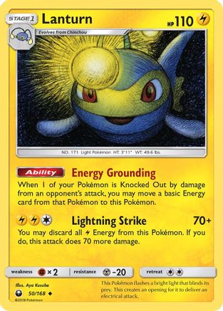 Lanturn 050 - Reverse Holofoil SM Celestial Storm - Uncommon