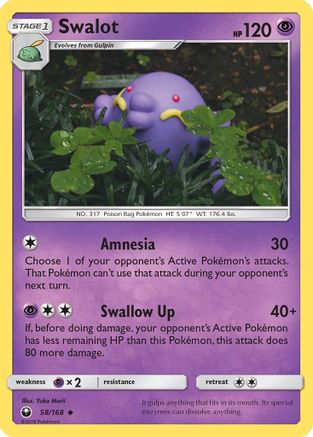 Swalot 058/168 - Reverse Holofoil SM Celestial Storm - Uncommon