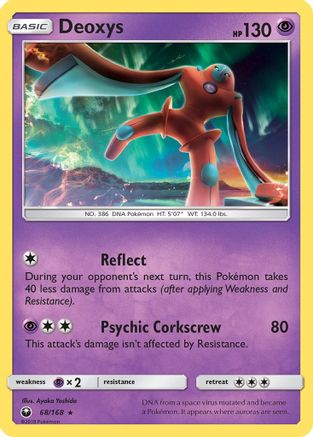 Deoxys (68) 068/168 - Reverse Holofoil SM Celestial Storm - Rare