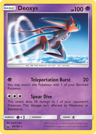 Deoxys (69) 069/168 SM Celestial Storm - Rare