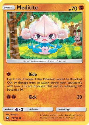 Meditite 076/168 SM Celestial Storm - Common