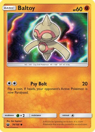 Baltoy 078 SM Celestial Storm - Common