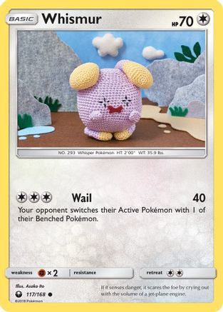 Whismur (117) 117/168 - Reverse Holofoil SM Celestial Storm - Common