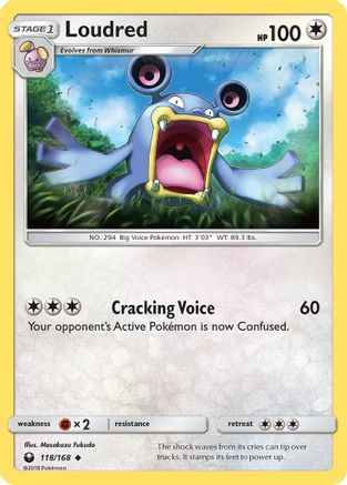 Loudred 118 SM Celestial Storm - Uncommon