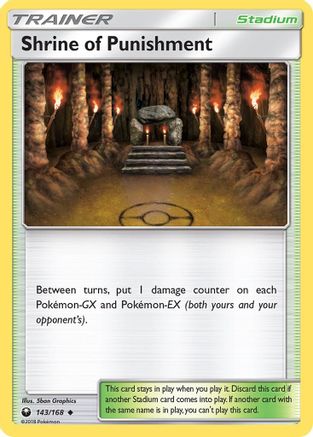 Shrine of Punishment 143/168 - Reverse Holofoil SM Celestial Storm - Uncommon