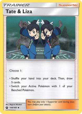 Tate & Liza 148/168 - Reverse Holofoil SM Celestial Storm - Uncommon