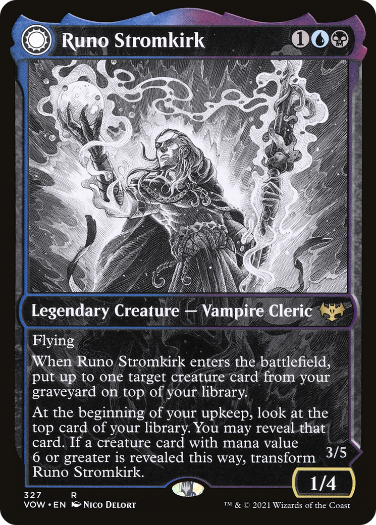 Runo Stromkirk (Showcase) (327) (VOW-327) - Innistrad: Crimson Vow: (Showcase, Double Faced Transform)