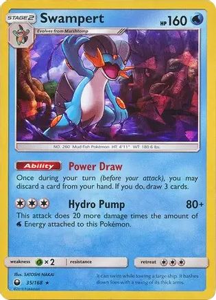 Swampert 035/168 - Holofoil Deck Exclusives - Holo Rare