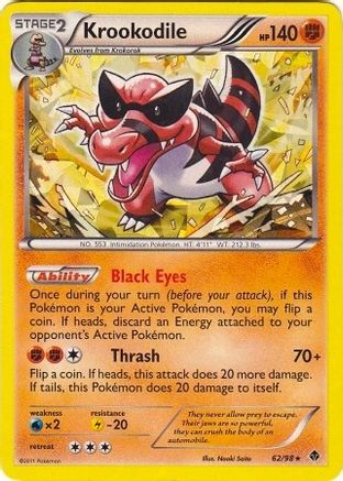Krookodile 062/098 - Holofoil Deck Exclusives - Holo Rare
