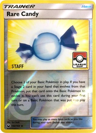 Rare Candy 142/168 - Reverse Holofoil League & Championship Cards - Promo