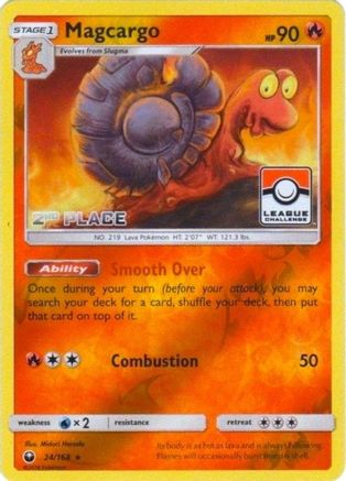 Magcargo 024/168 - Reverse Holofoil League & Championship Cards - Promo