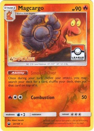 Magcargo 024/168 - Reverse Holofoil League & Championship Cards - Promo