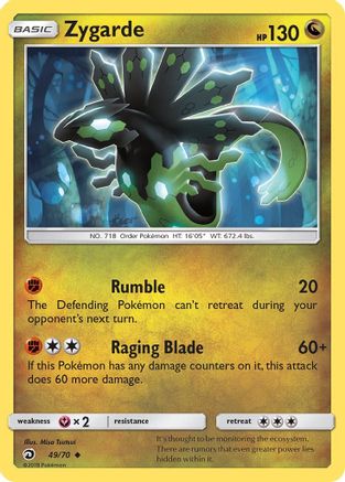 Zygarde 049/70 - Reverse Holofoil Dragon Majesty - Uncommon