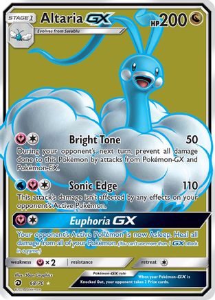 Altaria GX (Full Art) 068 - Holofoil Dragon Majesty - Ultra Rare