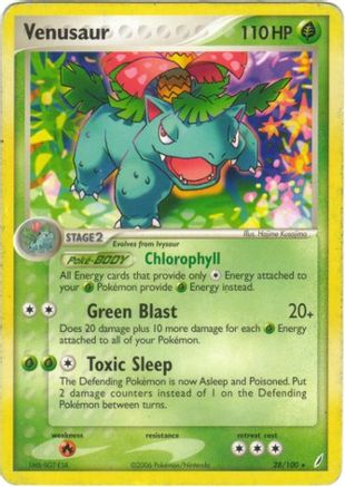 Venusaur 028/100 - Holofoil Deck Exclusives - Holo Rare