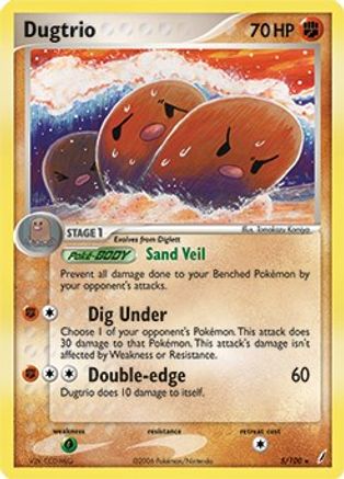 Dugtrio 005/100 Deck Exclusives - Rare