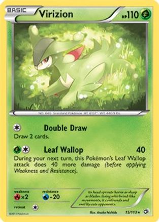 Virizion 015/113 Deck Exclusives - Rare