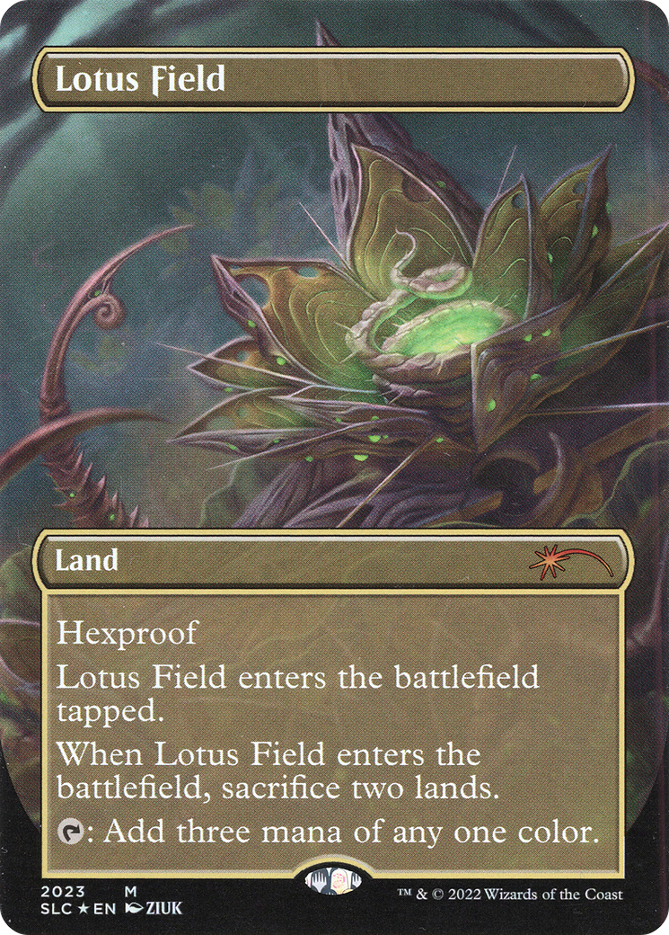 Lotus Field (SLC-2023) - Secret Lair 30th Anniversary Countdown Kit (Borderless) Foil
