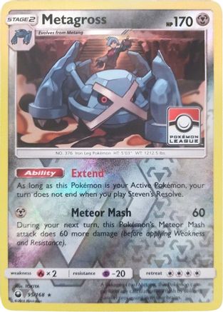 Metagross 095/168 - Reverse Holofoil League & Championship Cards - Promo