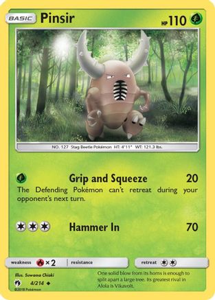 Pinsir 004 SM Lost Thunder - Uncommon