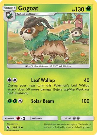 Gogoat 036 SM Lost Thunder - Uncommon