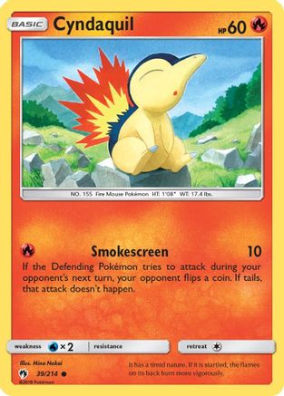 Cyndaquil (39) 039/214 SM Lost Thunder - Common