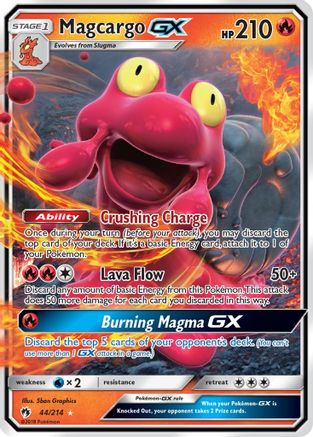Magcargo GX 044/214 - Holofoil SM Lost Thunder - Ultra Rare