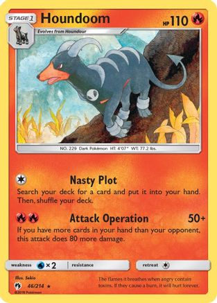 Houndoom 046/214 SM Lost Thunder - Rare