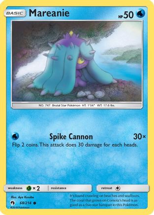 Mareanie (68) 068 - Reverse Holofoil SM Lost Thunder - Common