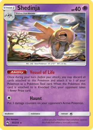 Shedinja 095/214 SM Lost Thunder - Rare