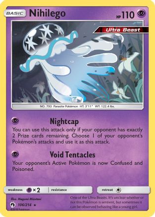 Nihilego 106/214 - Holofoil SM Lost Thunder - Holo Rare