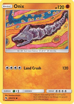 Onix 109/214 SM Lost Thunder - Common