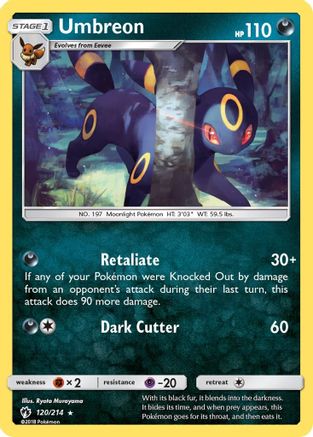 Umbreon 120/214 - Reverse Holofoil SM Lost Thunder - Rare