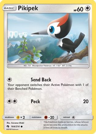 Pikipek (164) 164/214 SM Lost Thunder - Common