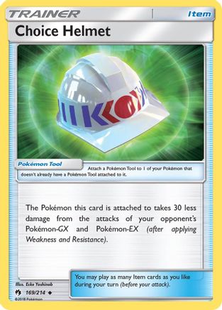 Choice Helmet 169 - Reverse Holofoil SM Lost Thunder - Uncommon