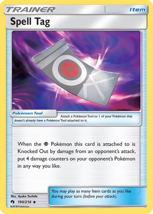 Spell Tag 190/214 - Reverse Holofoil SM Lost Thunder - Uncommon