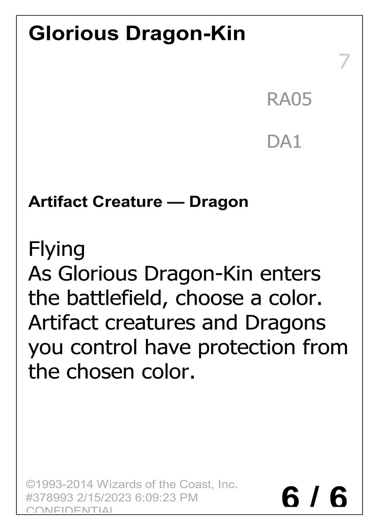 Glorious Dragon-Kin (UNK-RA05A) - Unknown Event