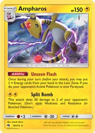 Ampharos 078/214 Deck Exclusives - Rare
