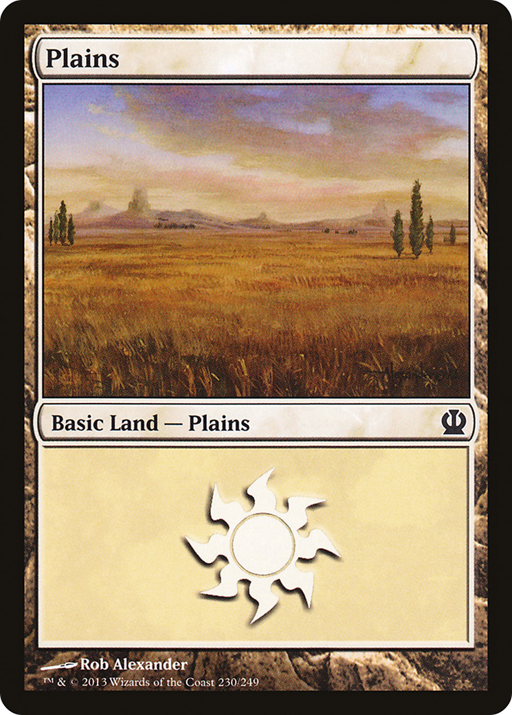 Plains (230) (THS-230) - Theros Foil