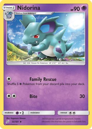 Nidorina 055/181 SM Team Up - Uncommon