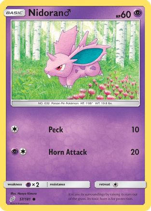 Nidoran M 057/181 SM Team Up - Common