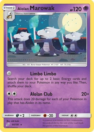 Alolan Marowak 064/181 SM Team Up - Rare
