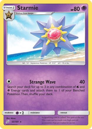 Starmie 065/181 - Reverse Holofoil SM Team Up - Rare