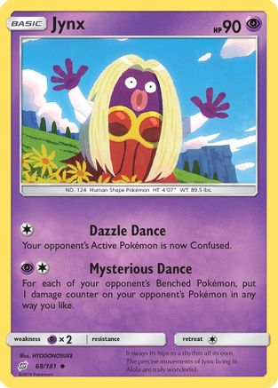 Jynx 068/181 - Reverse Holofoil SM Team Up - Uncommon