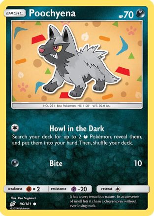 Poochyena 086/181 - Reverse Holofoil SM Team Up - Common