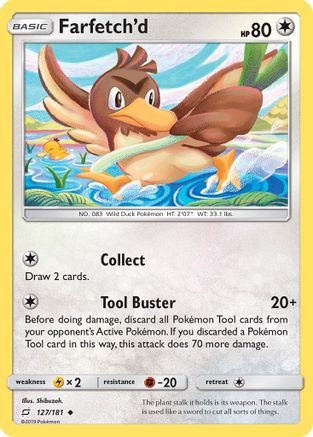 Farfetch'd 127/181 - Reverse Holofoil SM Team Up - Uncommon