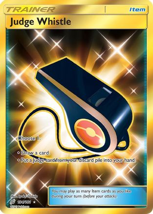 Judge Whistle (Secret) 194 - Holofoil SM Team Up - Secret Rare