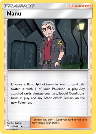 Nanu 150/181 - Reverse Holofoil SM Team Up - Uncommon