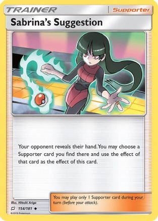 Sabrina's Suggestion 154/181 SM Team Up - Uncommon