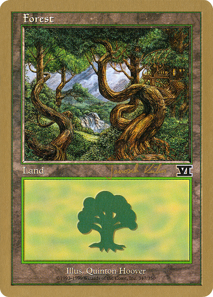 Forest (347) - 2000 Janosch Kuhn (6ED) (WCD-JK347) - World Championship Decks 2000